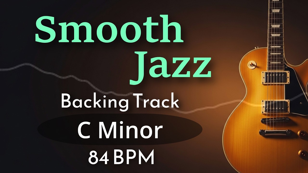 Smooth Jazz Guitar Backing Track in Cm 84BPM