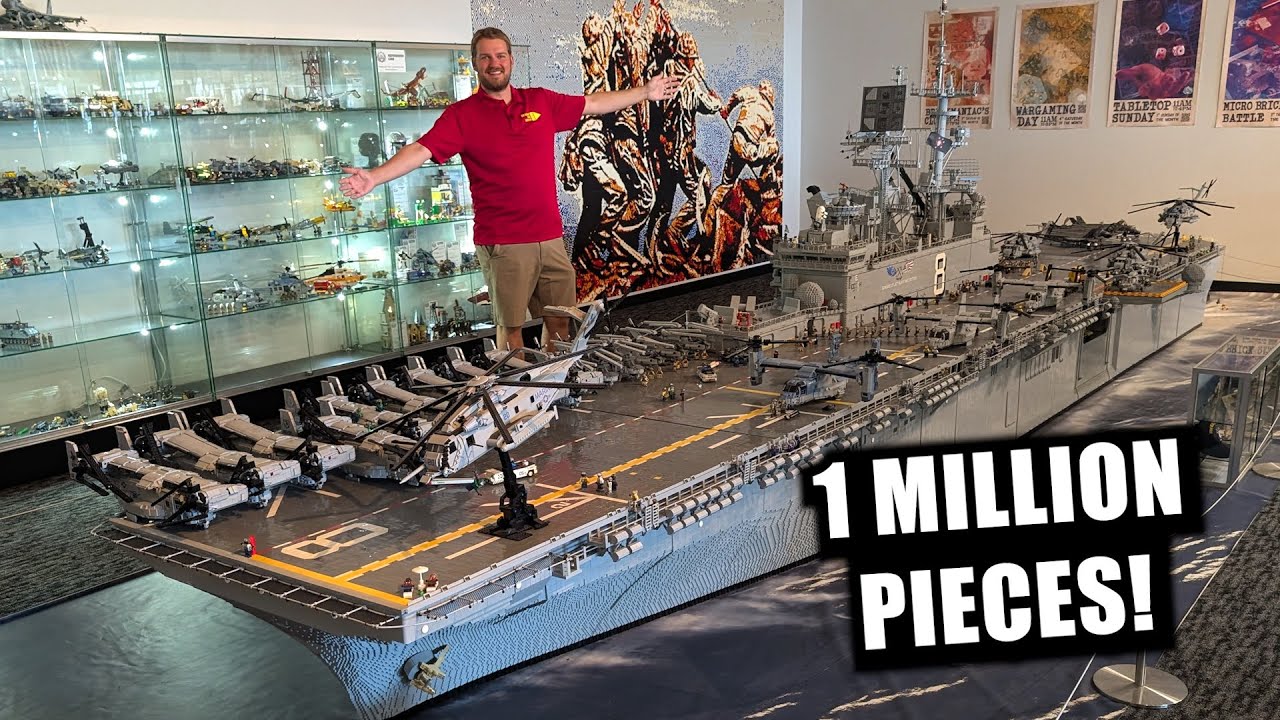 Huge LEGO USS Makin Island Ship by Brickmania