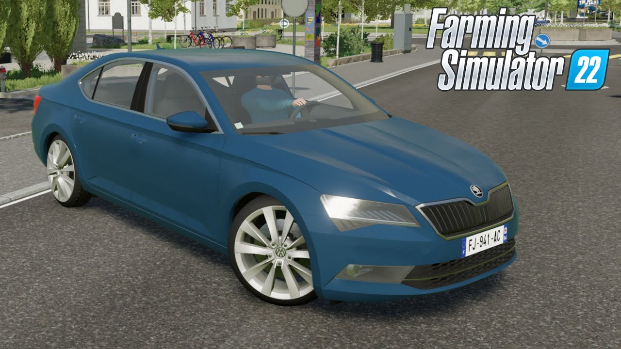 ŠKODA SUPERB - Farming Simulator 2022 [FS22 LS22 Car Vehicle Mod] 