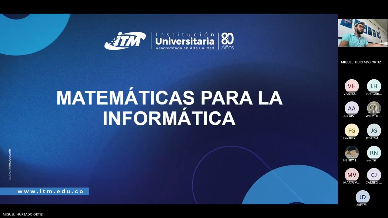 Clase 4 Matemáticas para la Informática