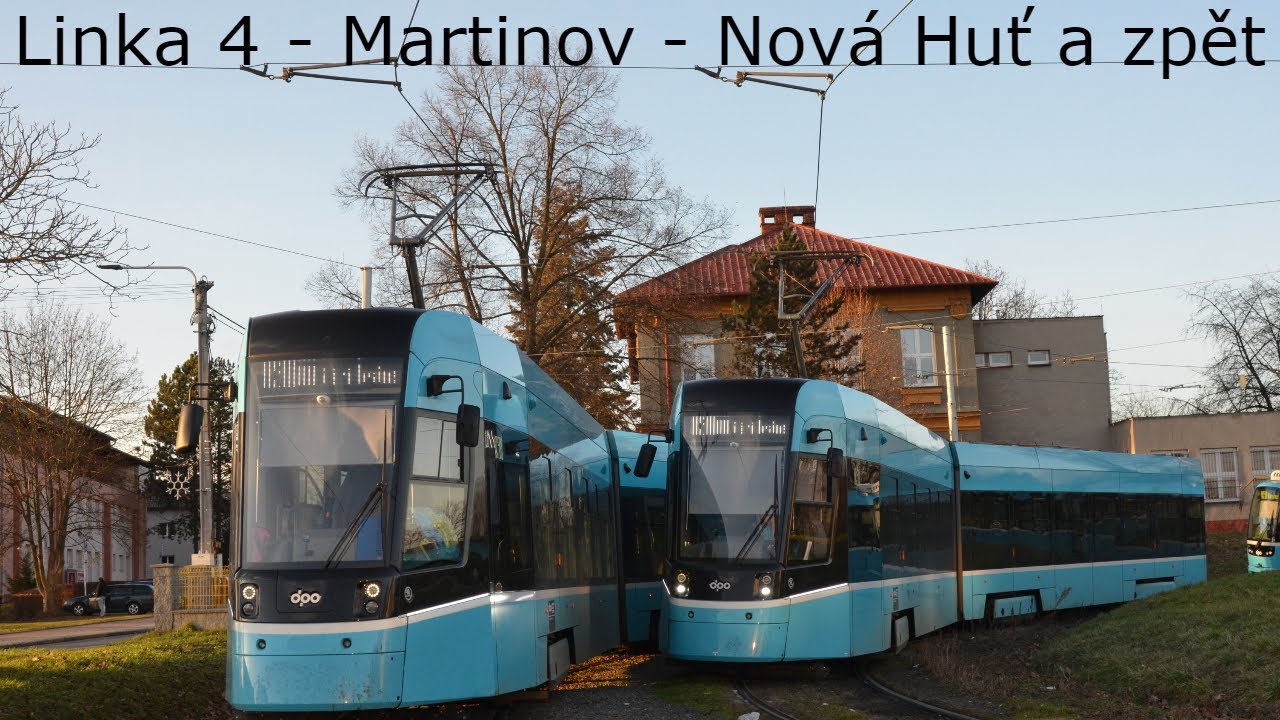 OČIMA OSTRAVSKÉ TRAMVAJAČKY: linka 4 Martinov - Nová Huť, jižní brána a zpět