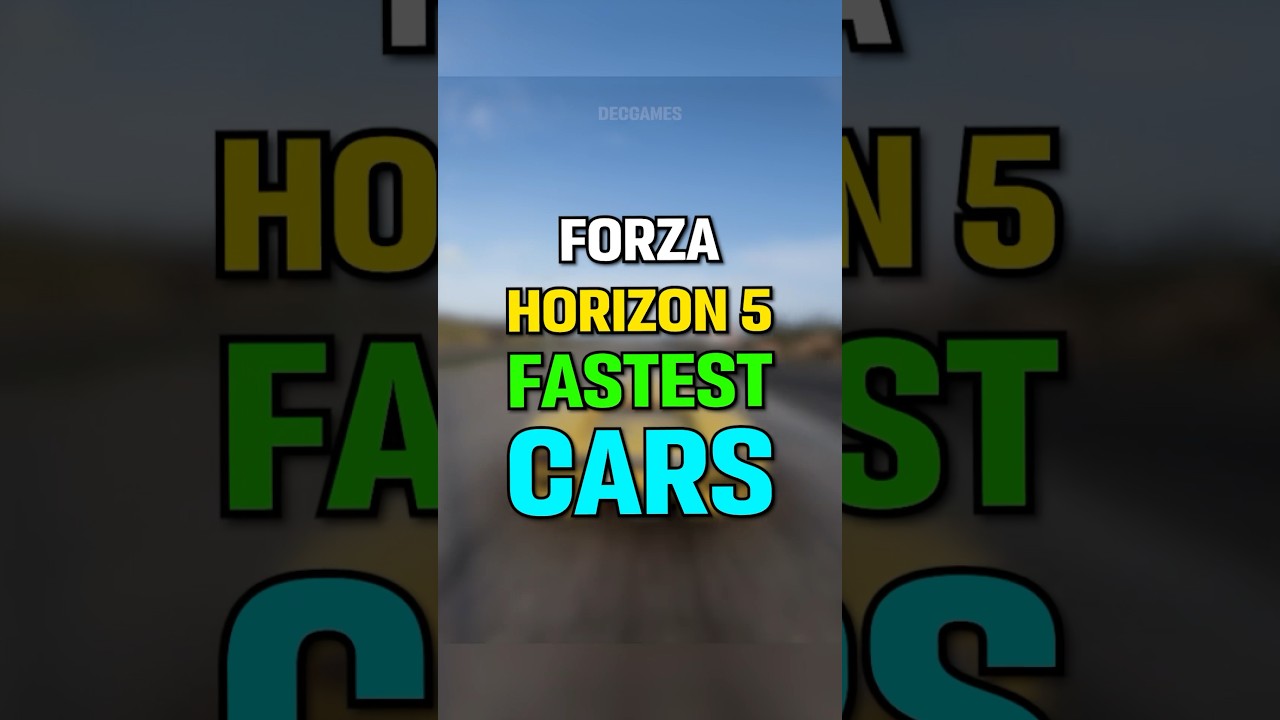 Top 5 FASTEST CARS in Forza Horizon 5! (2024)