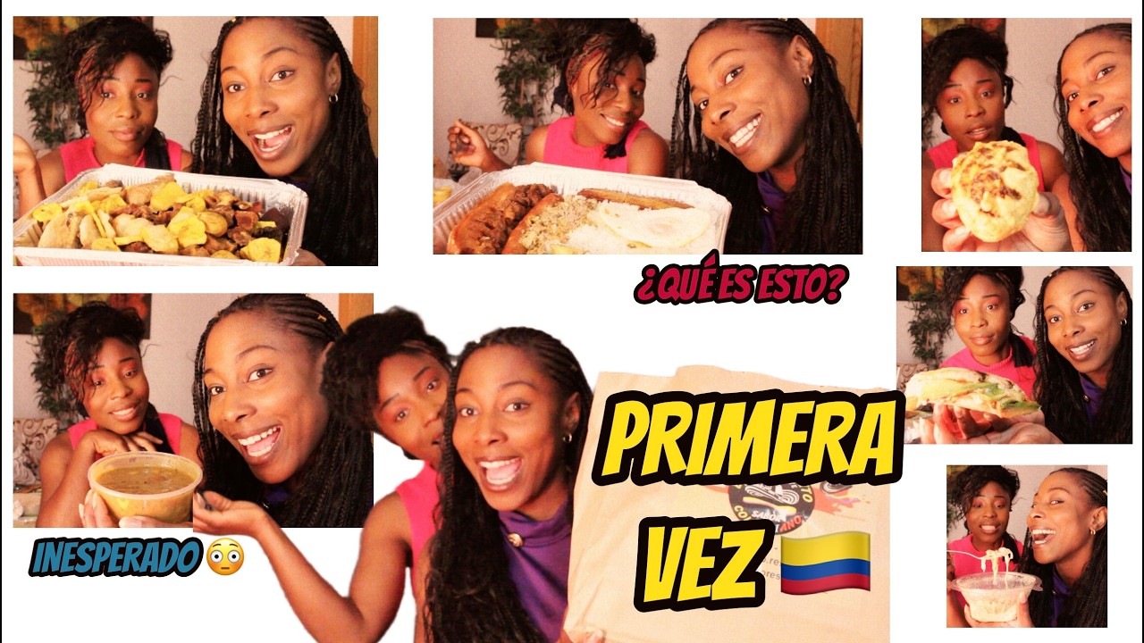 AFRICANAS PROBANDO COMIDA COLOMBIANA por primera vez… ¿No nos gustó? 🇨🇴 Sincera opinión 