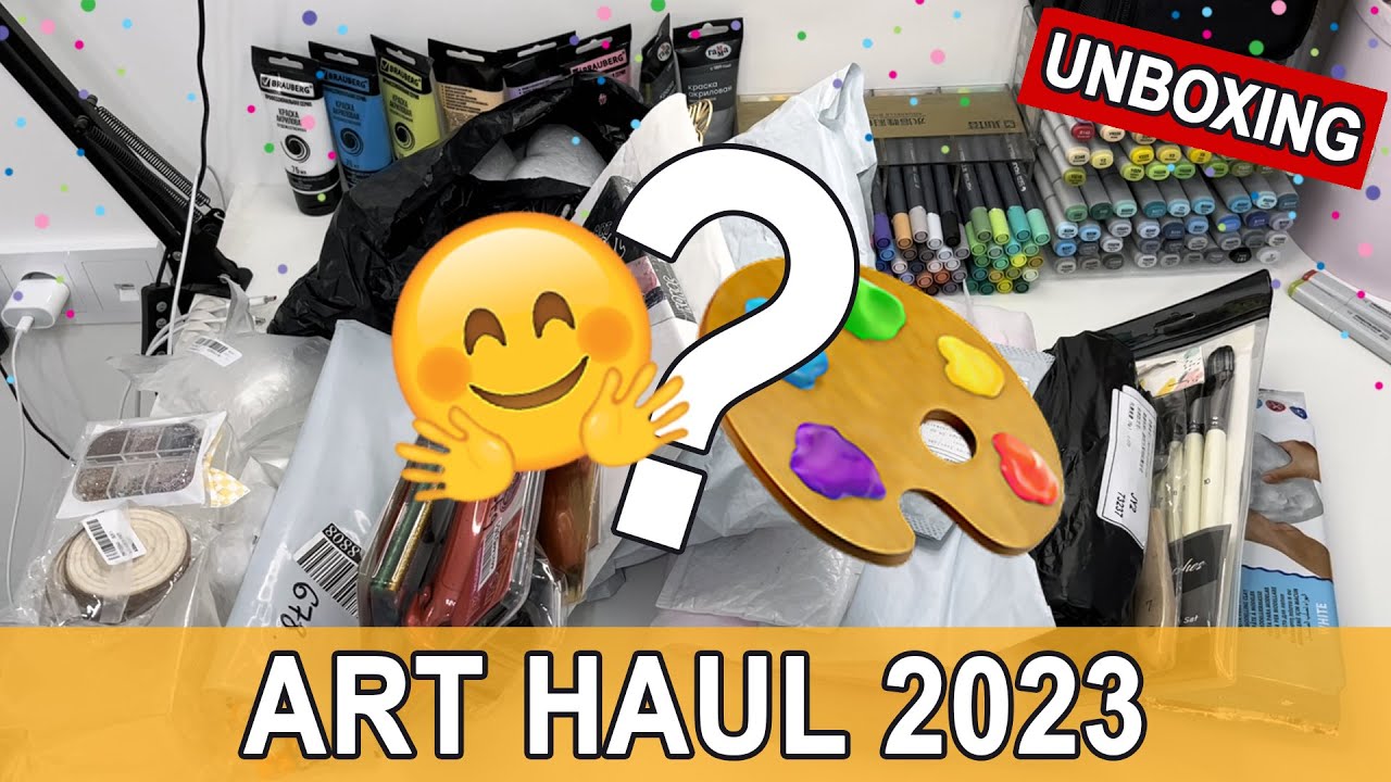 ✨2023✨ Huge Aliexpress Art Supplies Haul and Unboxing 🎨😱 #art