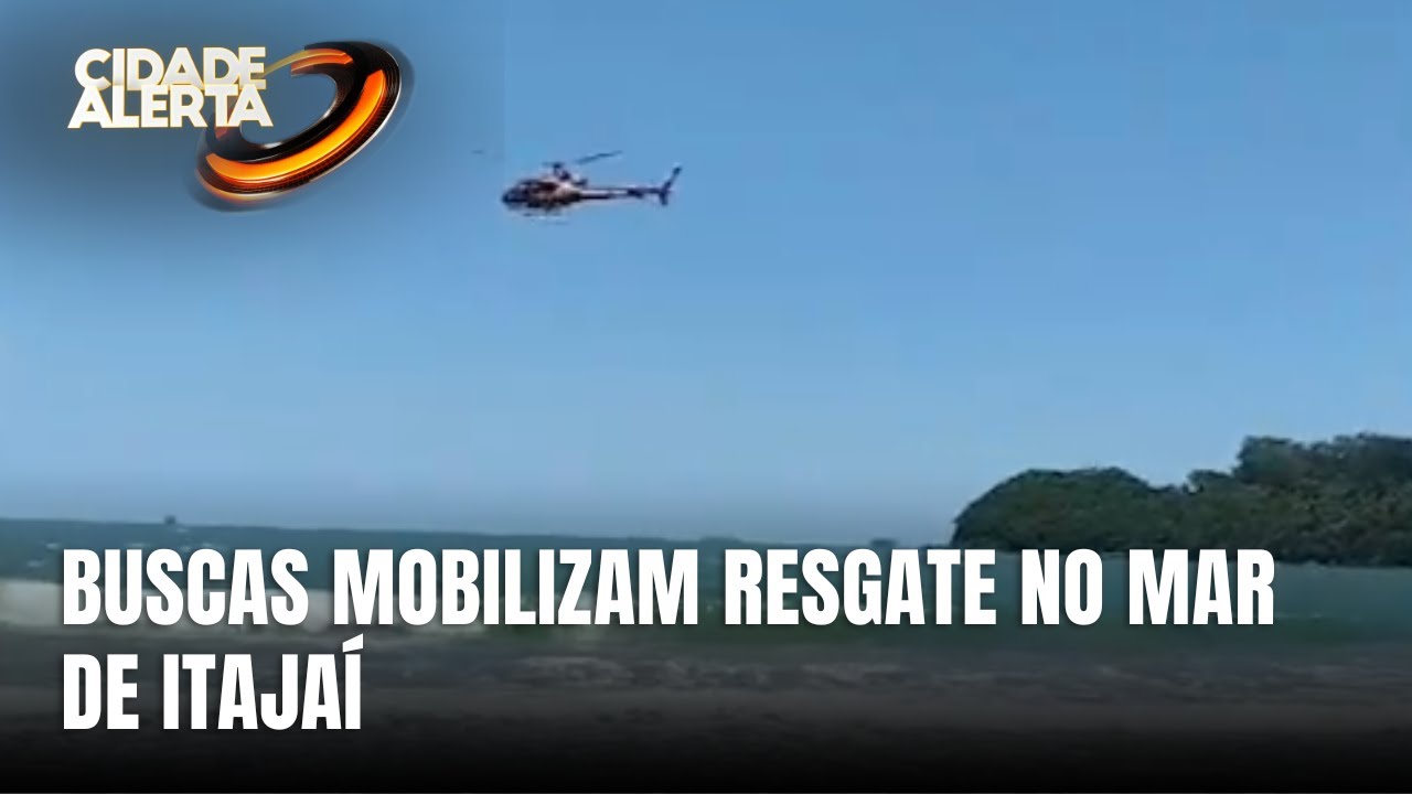Desaparecimento no mar mobiliza equipes de resgate em Itajaí