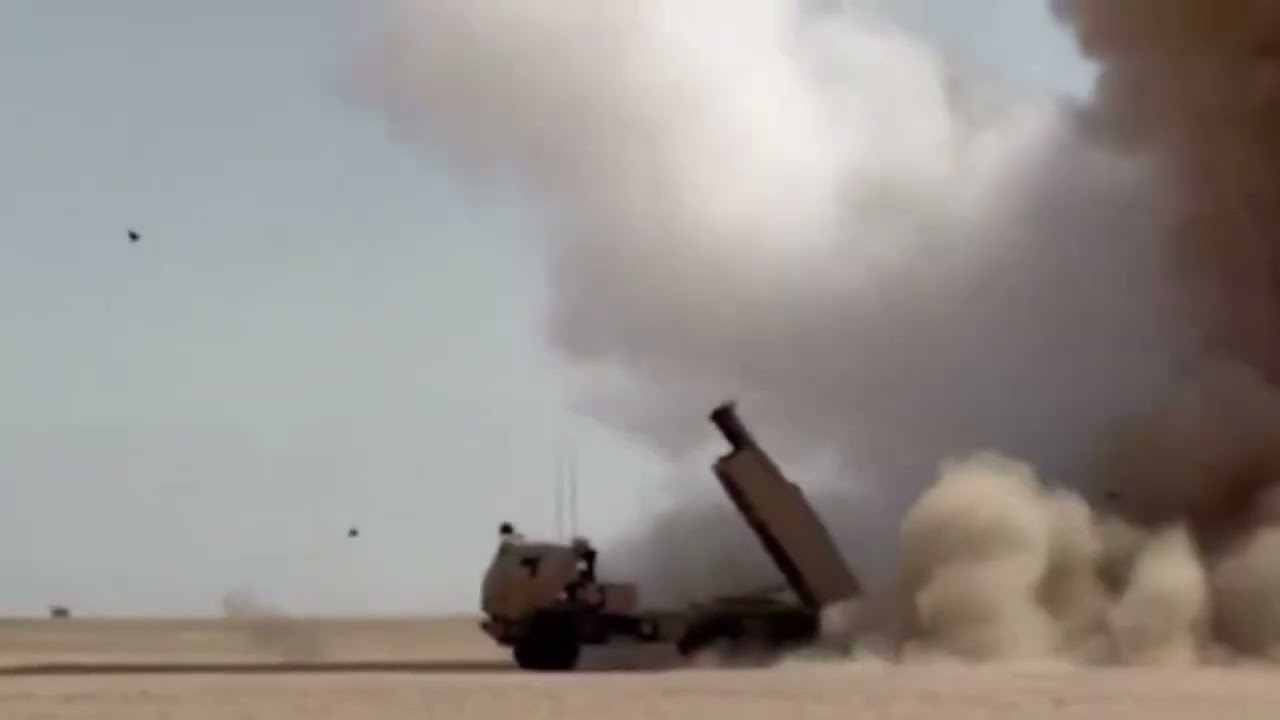 Footage of U.S Army HIMARS launching ATACMS against Iranian radar and ballistic missile launch sites