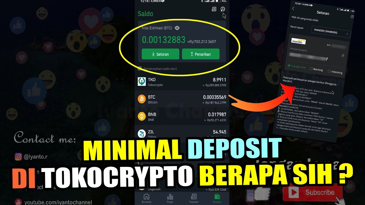 Minimal Deposit di Tokocrypto Berapa Sih? 10ribu bisa ga ?