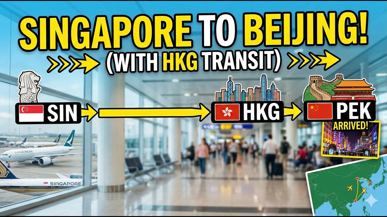 Singapore to Beijing via Hong Kong 🇸🇬✈️🇭🇰✈️🇨🇳 | First Night in Wangfujing + Travel Day Vlog