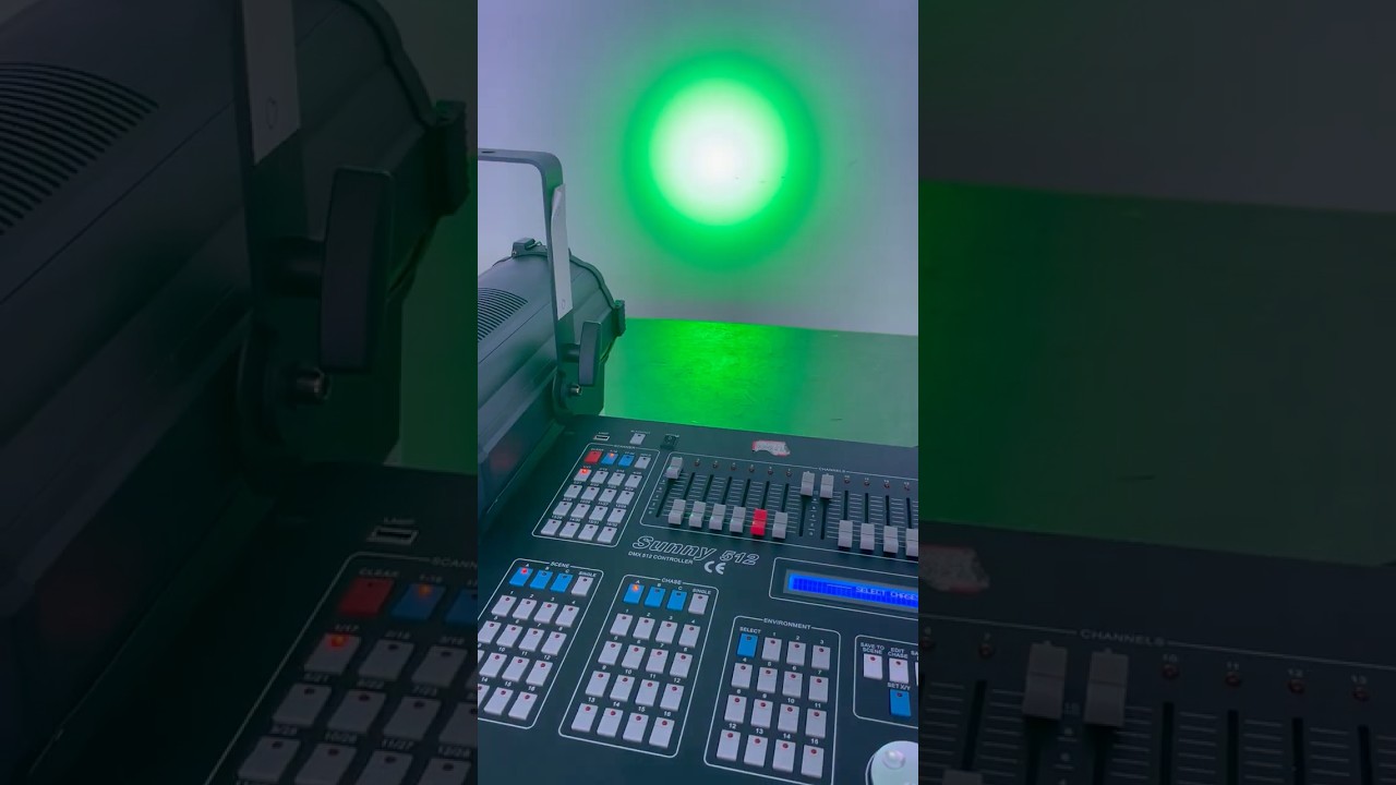 300W 4in1 LED Profile Spotlight – Sharp Beam for Stage & Studio