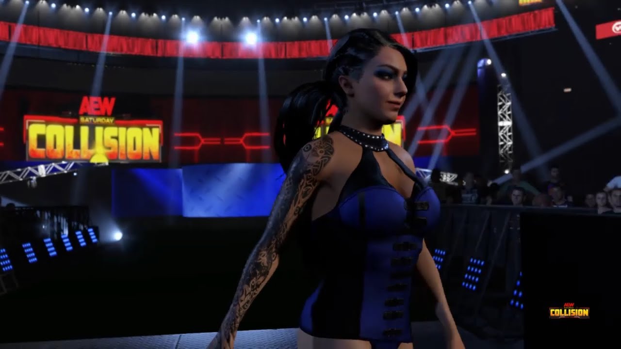 AEW - Skye Blue vs Billie Starkz Collision 2026 All Elite Wrestling One On One WWE2K24 Match