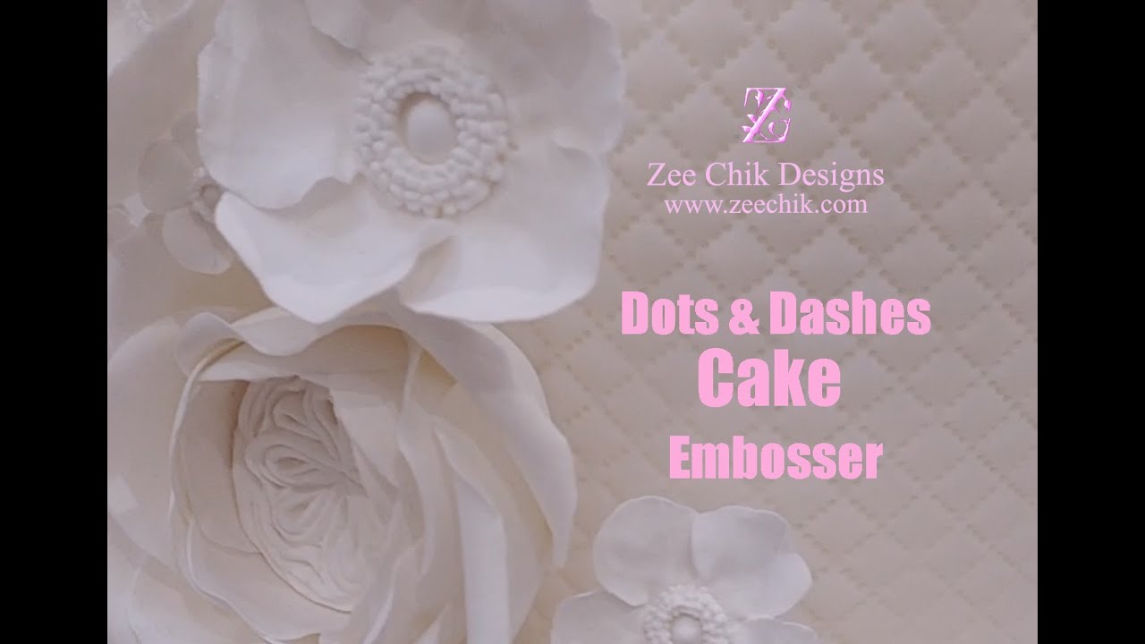 Dots and Dashes cake embossers