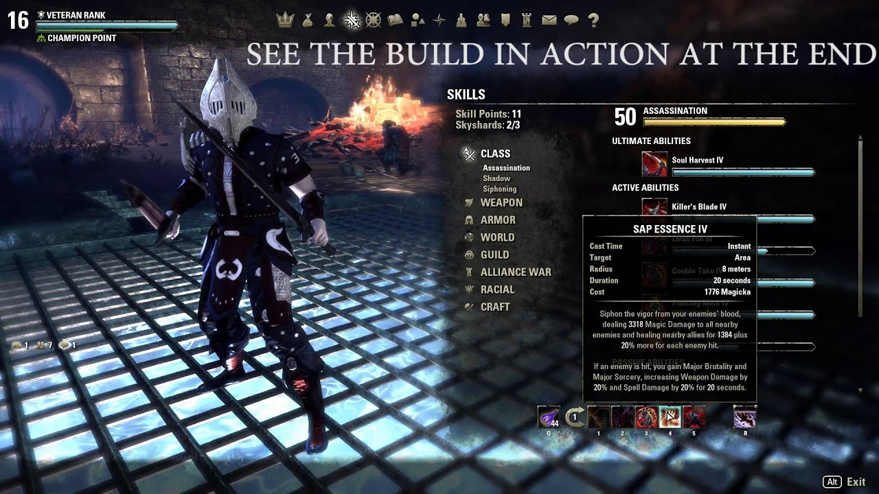 Elder Scrolls Online PVP - PVP V14-V16 DPS DARK STARS & STRIPES MAGICK NB BUILD IMPERIAL CITY 1.7
