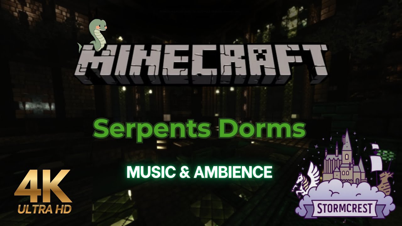 [4K] MUSIC & AMBIENCE | School of Magic | Minecraft - Stormcrest