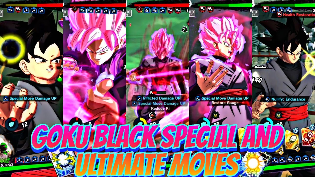 GOKU BLACK SPECIAL, ULTIMATE MOVES 🔥 IN DRAGON BALL LEGENDS