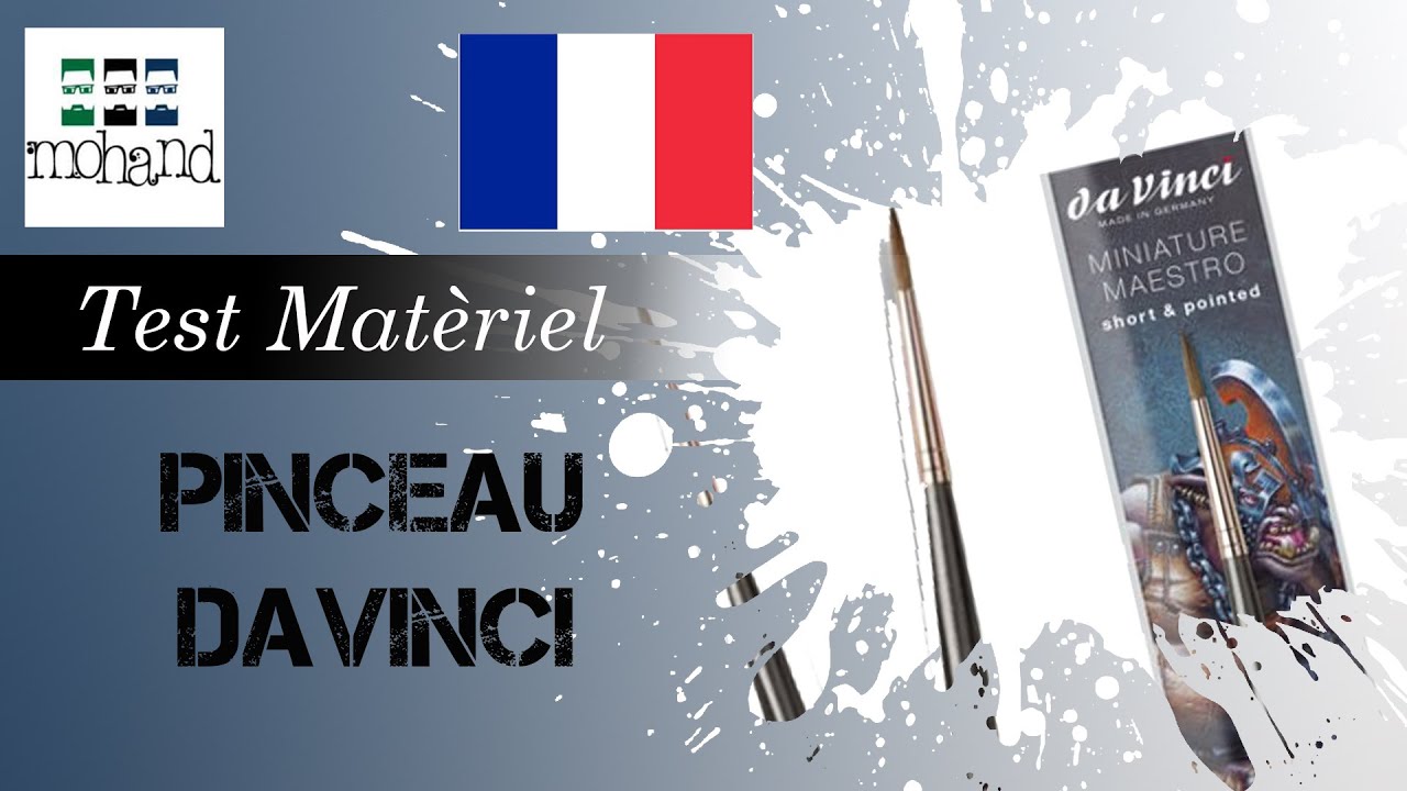 Test matériel : Pinceau Da Vinci pour peinture sur figurine