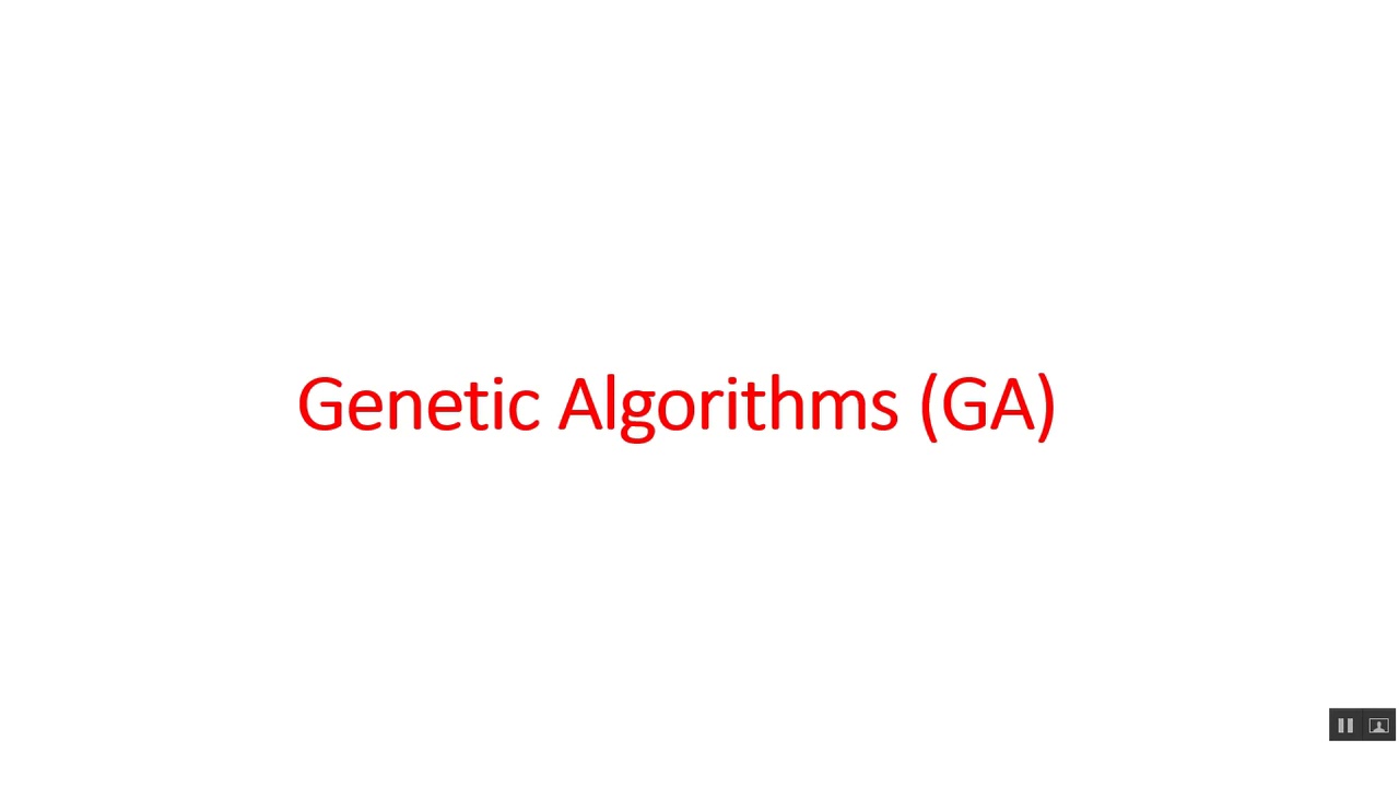 Genetic algorithms Example