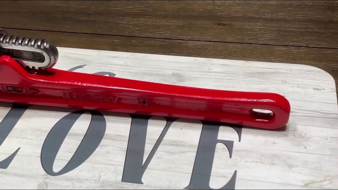 Restauración de Ridgid llave inglesa una de las mejores llaves del plomero herramienta americana