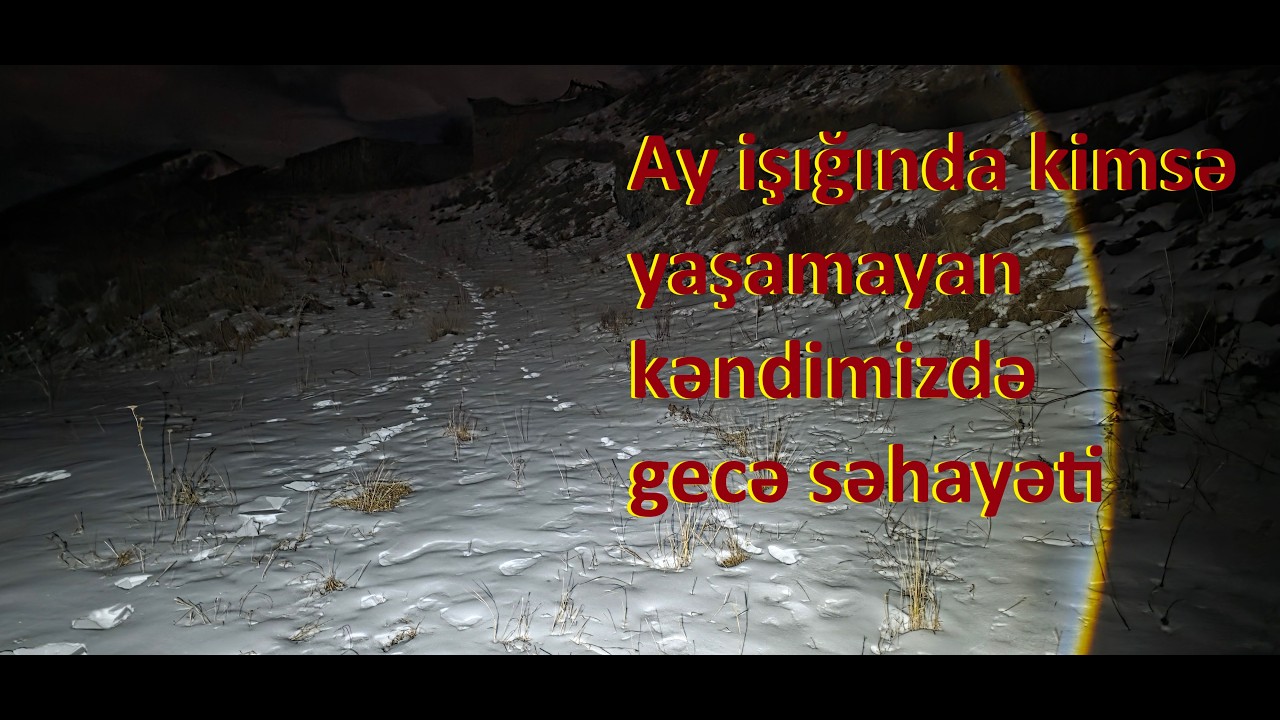 Ay işığında kimsə yaşamayan kəndimizdə gecə səhayəti