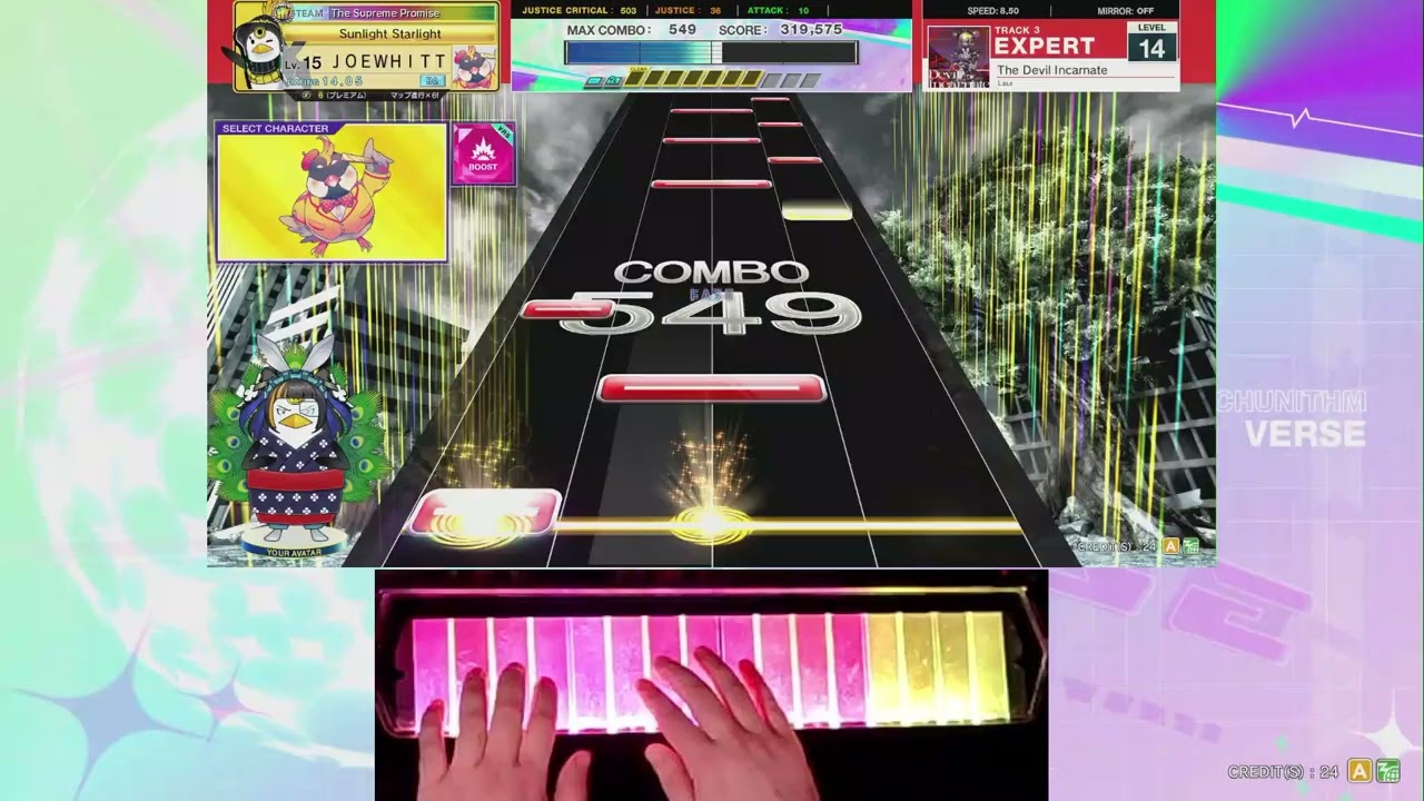 (Chunithm VERSE) The Devil Incarnate Expert-14 [985,325]