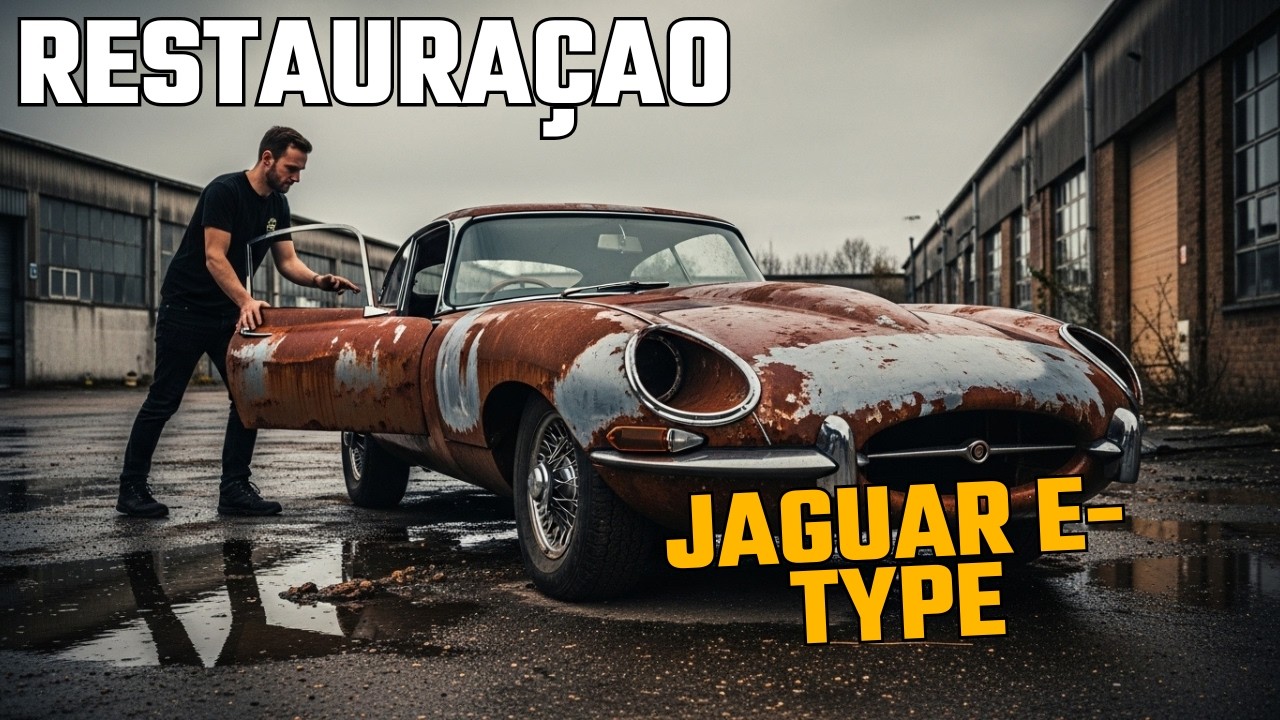 2 Minutos Para Ver Um Jaguar E-Type Renascer do Zero