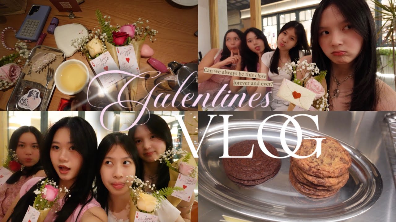 Galentines vlog 🌹: long-awaited hangout, flowers, cafe talks, too many photos 