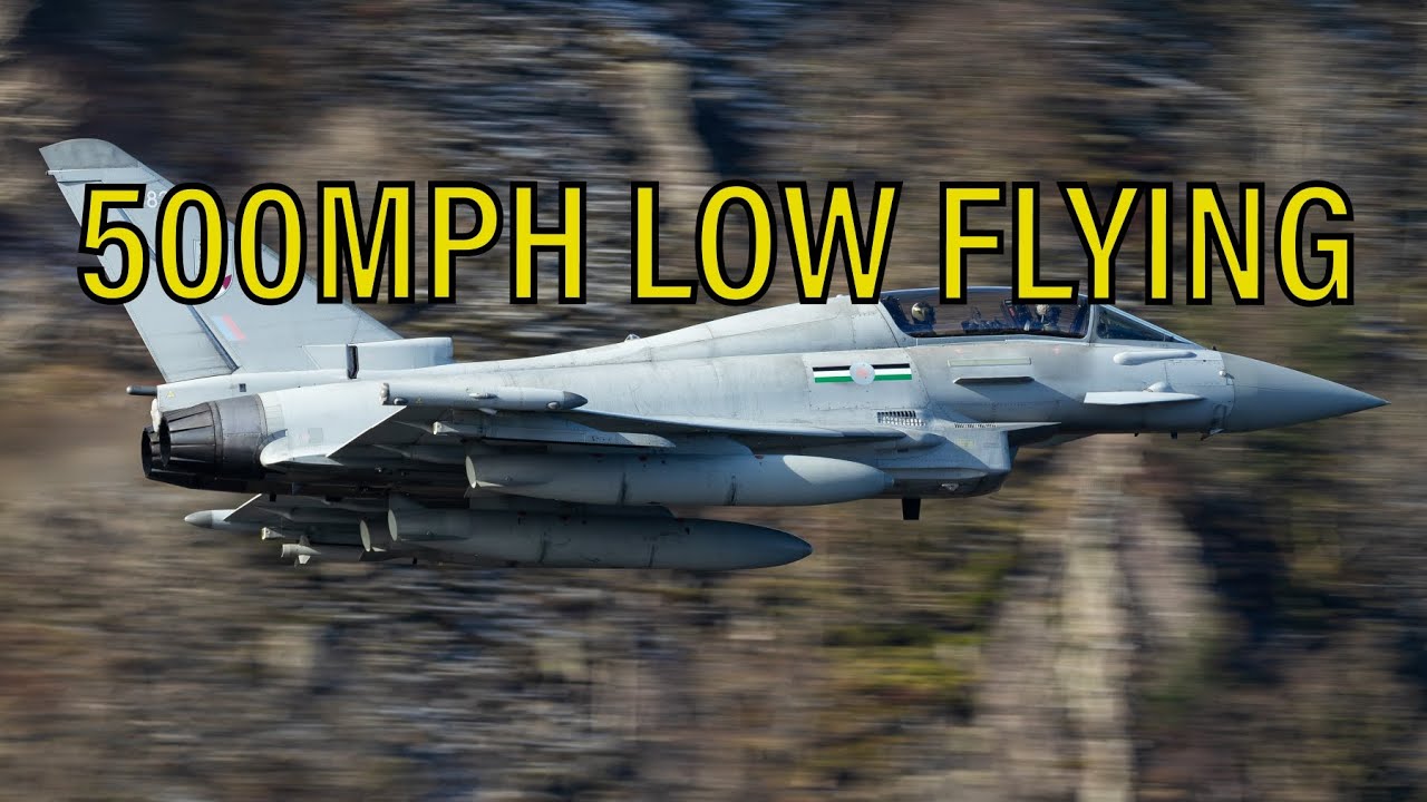 INSANE 500MPH LOW FLYING IN ENGLISH VALLEYS – Typhoon & F-35 LFA17