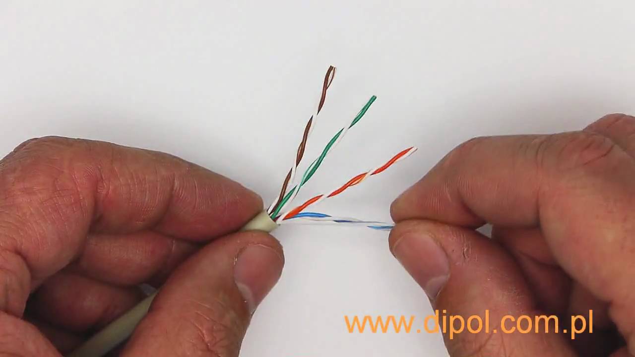 RJ45 na skrętce UTP - montaż