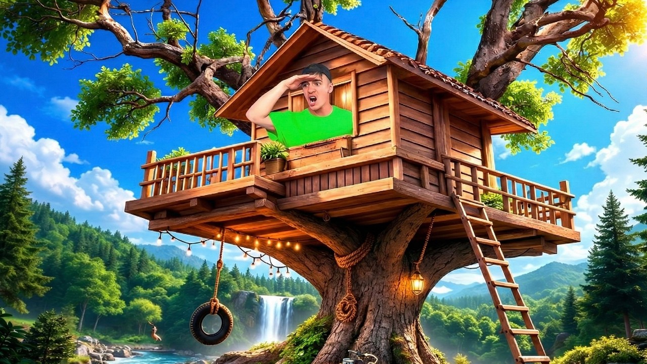 МЫ ПОСТРОИЛИ СЕКРЕТНЫЙ ДОМ НА ДЕРЕВЕ В ЛЕСУ!