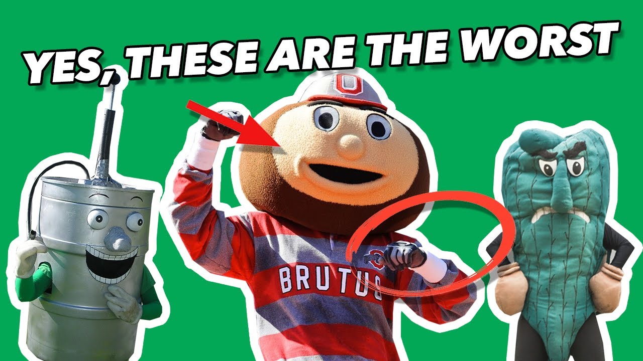 The WORST mascots in NCAA COLLEGE FOOTBALL