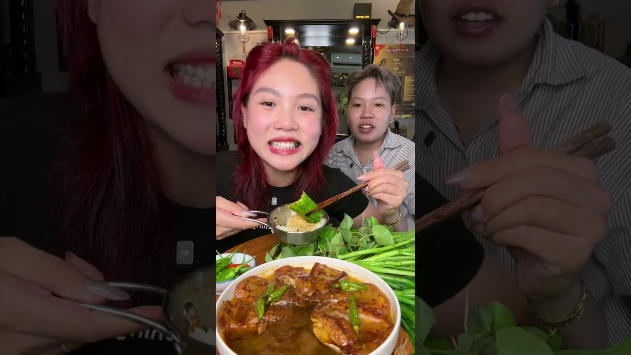 Ức Cá Kho Ớt Mặn Ngọt Kiểu Miền Tây Ăn Cùng Mâm Rau Sống Siêu Hao Cơm Mukbang 