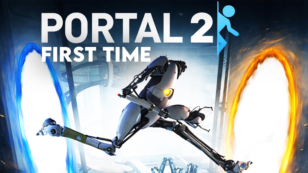 FIRST TIME PLAYING Portal 2 – My Brain Is Not Ready For This