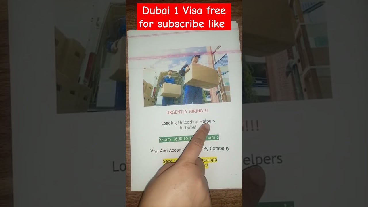loading unloading helper jobs in dubai #dubaicareers #shortsfeed