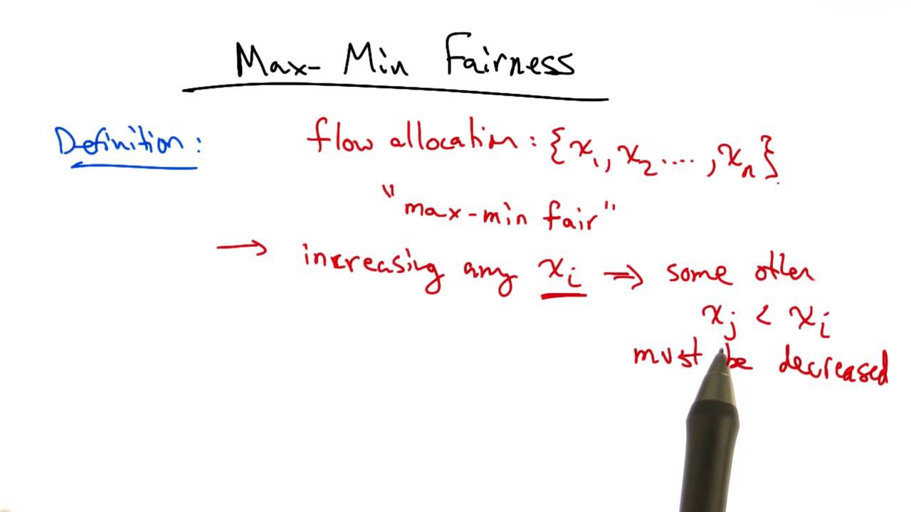 Max Min Fairness