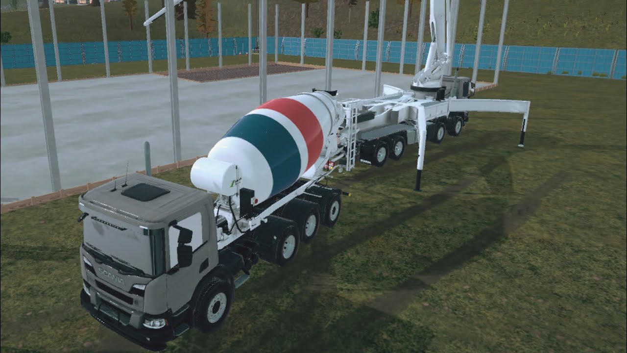 Construction Simulator 4 Scania Schwing SX43III and AM9 Trucks