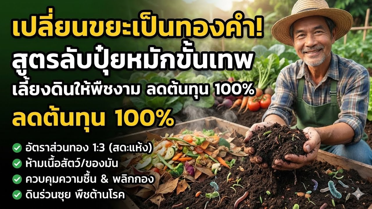 เปลี่ยนเศษอาหารเป็นปุ๋ยหมักอัน แสนล้ำค่า