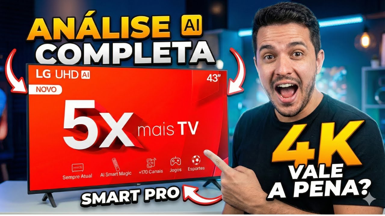 Smart TV LG 43” 4K UHD ThinQ AI com Alexa 🔥 Vale a Pena em 2026 ? Review Completo!