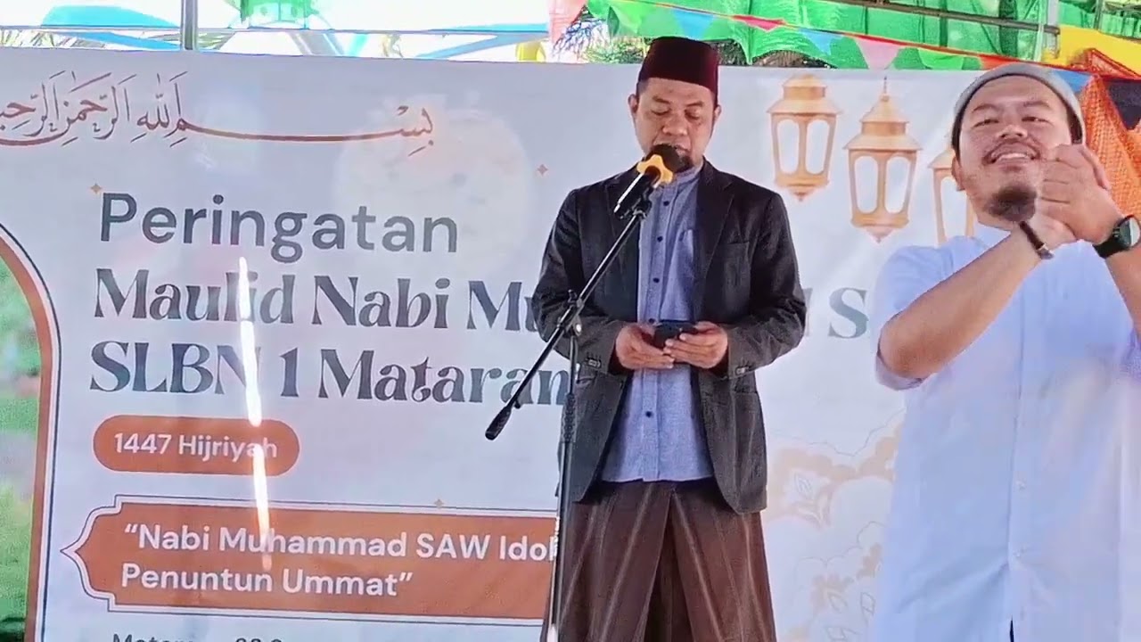 Memperingati Maulid Nabi di SLBN 1 Mataram
