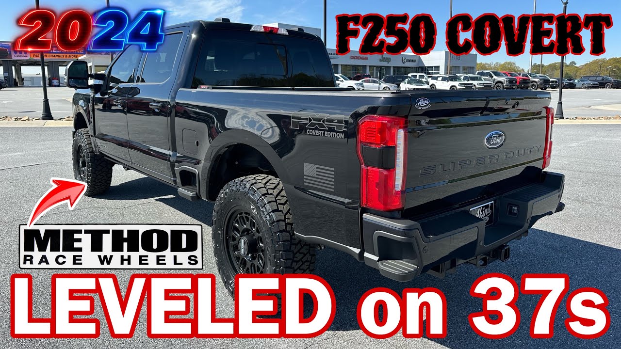 Ford F-250 SUPER DUTY 2024 года, 2,5 дюйма, 37-дюймовые диски и диски METHOD