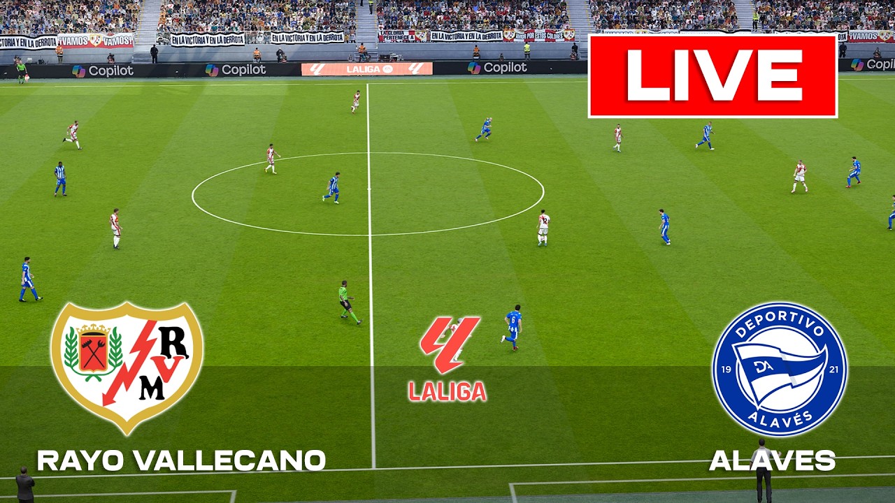 🔴LIVE : Rayo Vallecano vs Alav&eacute;s | La Liga | Full Match Streaming | PES 2021 Gameplay
