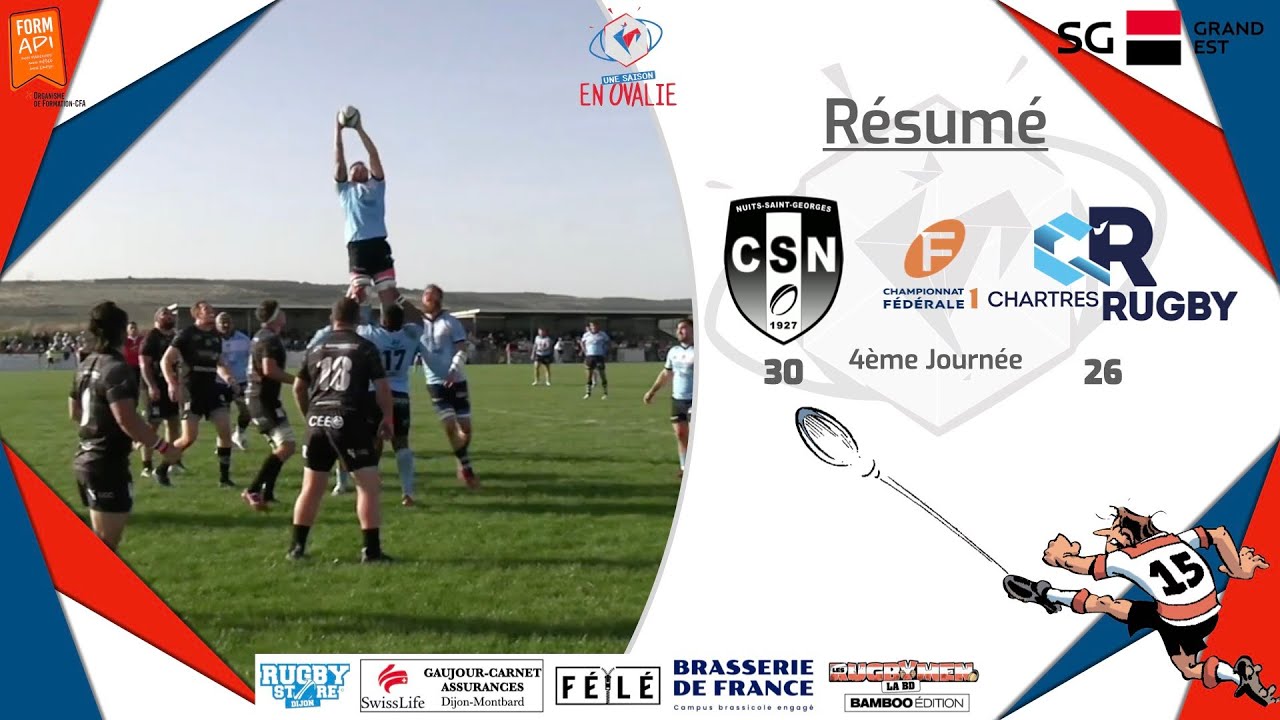 Résumé Club Sportif Nuiton vs C’Chartres Rugby