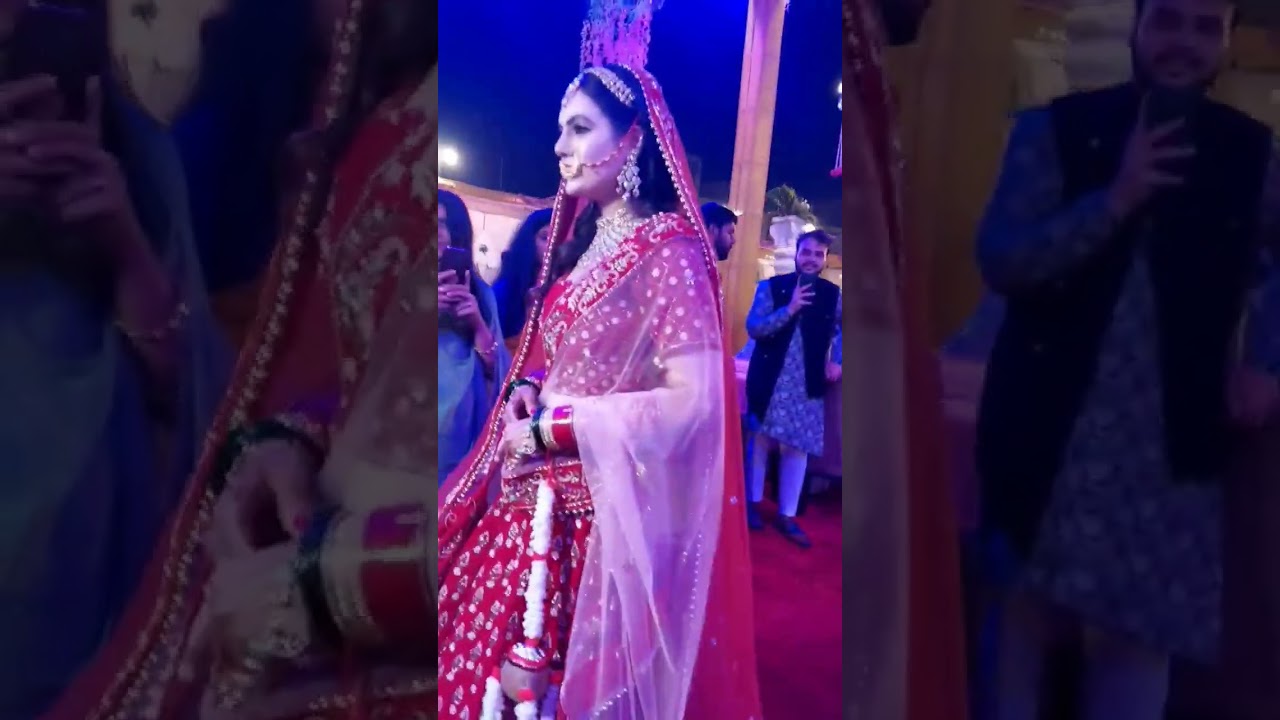 Most Beautiful Brid Entry ❤️ #vlog #agra #viral #entry #brideentry #shorts#teriore@YouTube#wedding