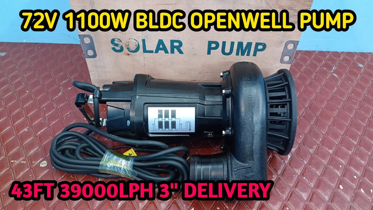 72V 1100W BLDC SOLAR WATER PUMP REVIEW | 3" DELIVERY SOLAR BLDC MOTOR | SP DC STORE  SP ELECTRONICS