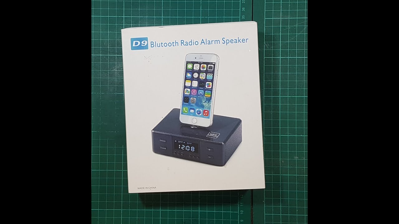 D9 Bluetooth Radio Alarm Speaker Review.