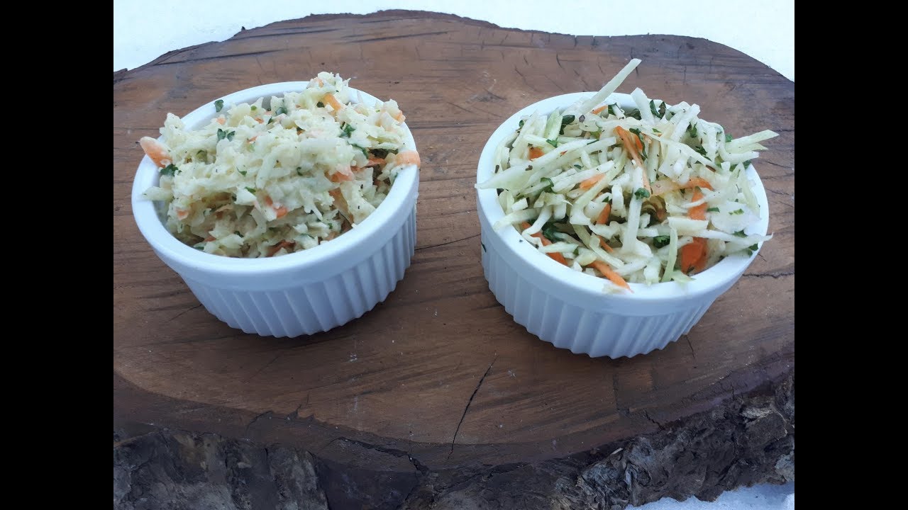Salades de choux (traditionnelle et crémeuse)