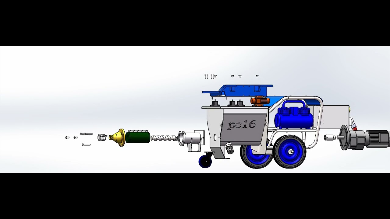derutu Mortar spraying machine  PC16
