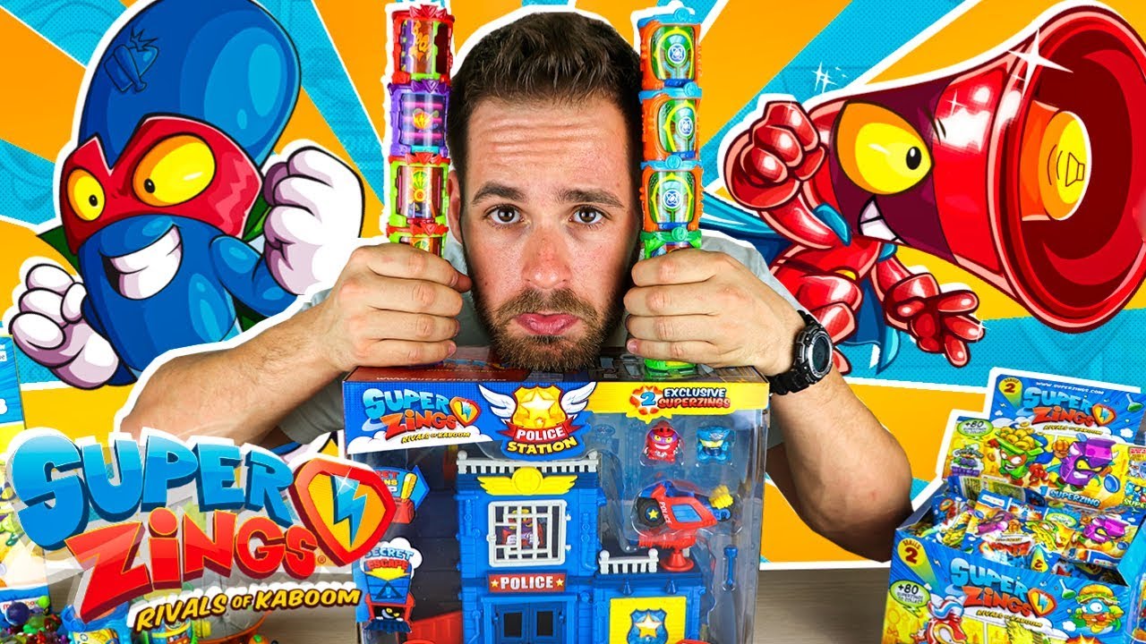 SuperZings Series 2 UNBOXING PACK POLICE STATION PLAYSET | Mega UNBOXING SuperZings en Pe Toys