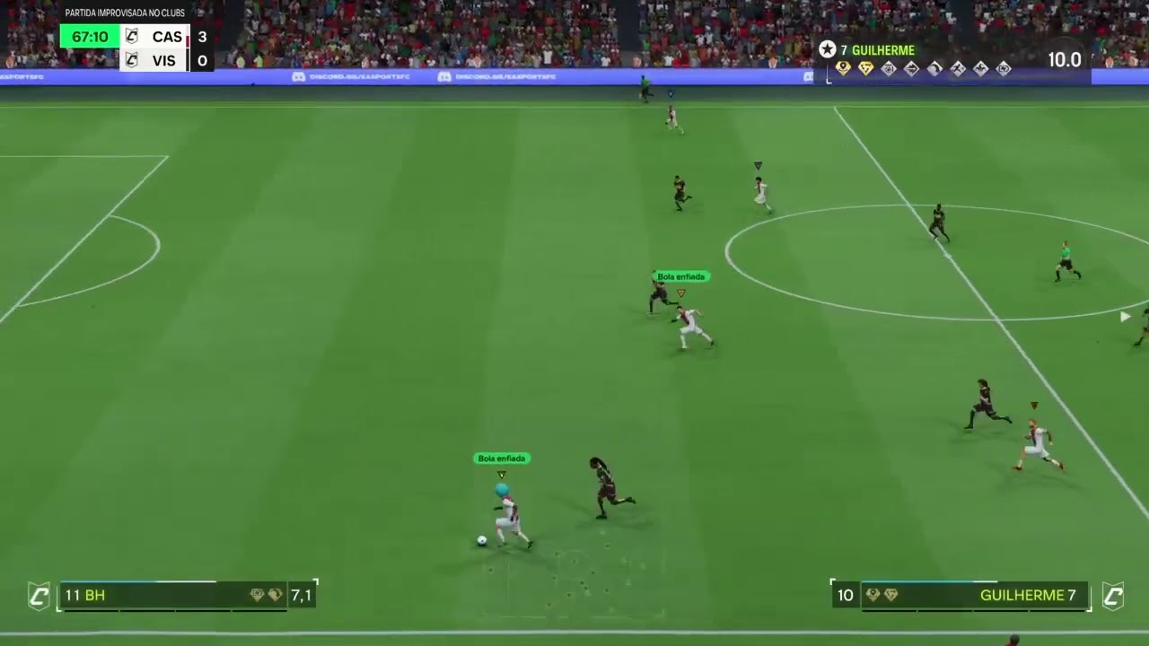 GOLA&Ccedil;O DE COBERTURA DEPOIS DE UMA TROCA DE PASSES NO CONTRA ATAQUE #FIFA25 #proclubslobby 
