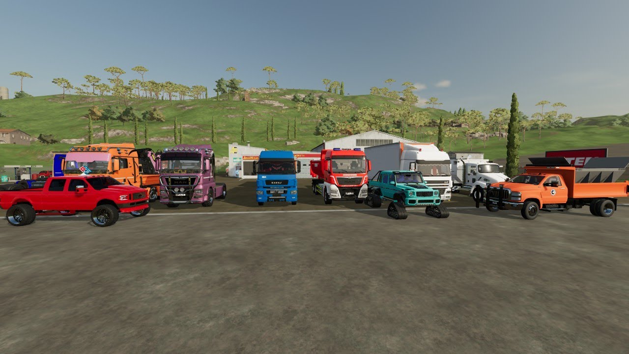 Farming Simulator 22 Mod Review 47 Bakkies,box truck,hook truck,feed truck and trucks