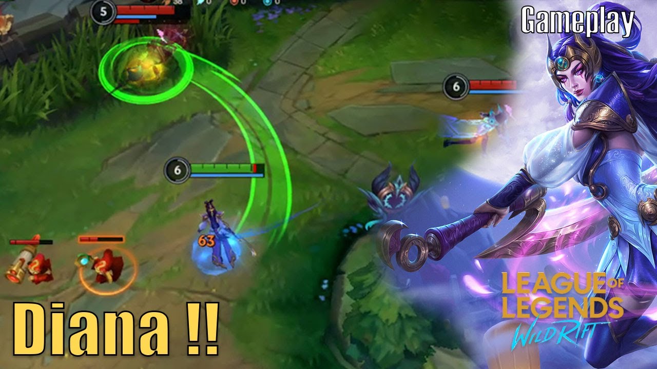 Wild Rift Diana Jungle !! (MVP)