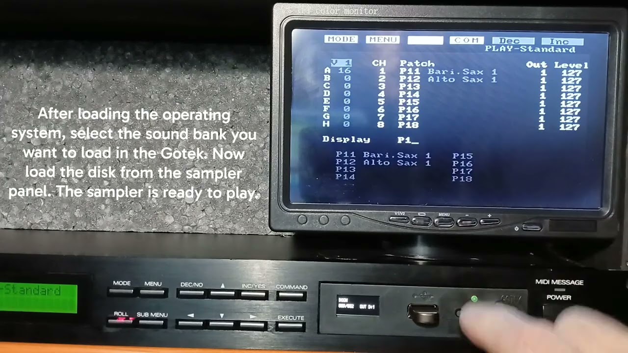ROLAND S-330: load sample/program from Gotek 3&deg; generation